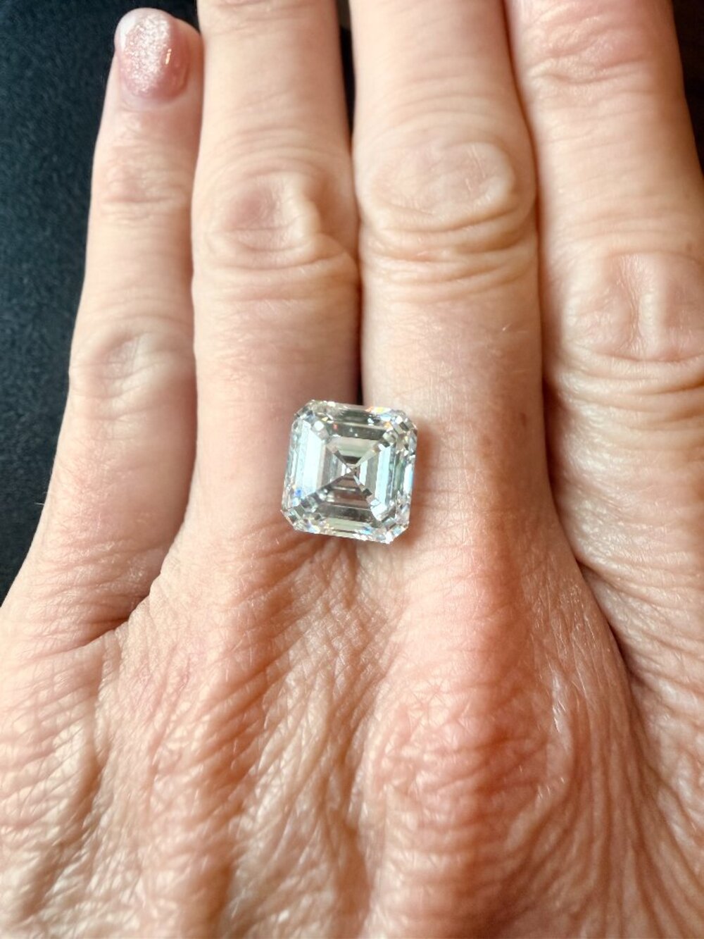 7.03 CT Asscher Lab Grown Diamond E VVS2 IGI